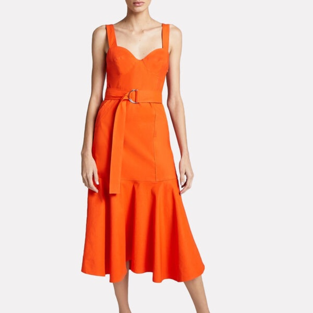 A.L.C. Sabrina Belted Midi Dress size 10